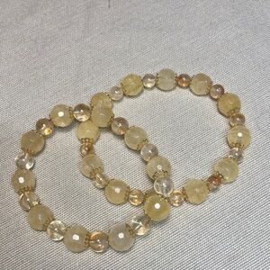 Citrine and Golden Healer Stretch Bracelet